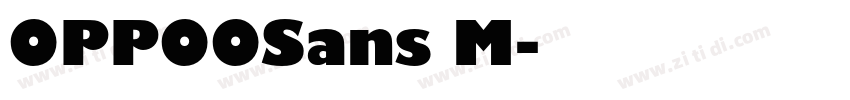 OPPOOSans M字体转换